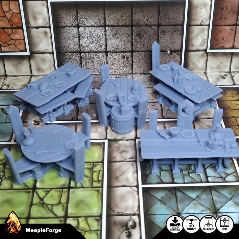 Tables for use with HeroQuest