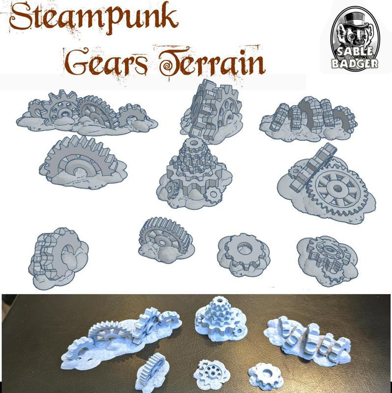 Steampunk Terrain - Gears