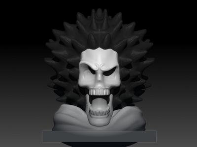 Skeleton Bard Bust Miniature 