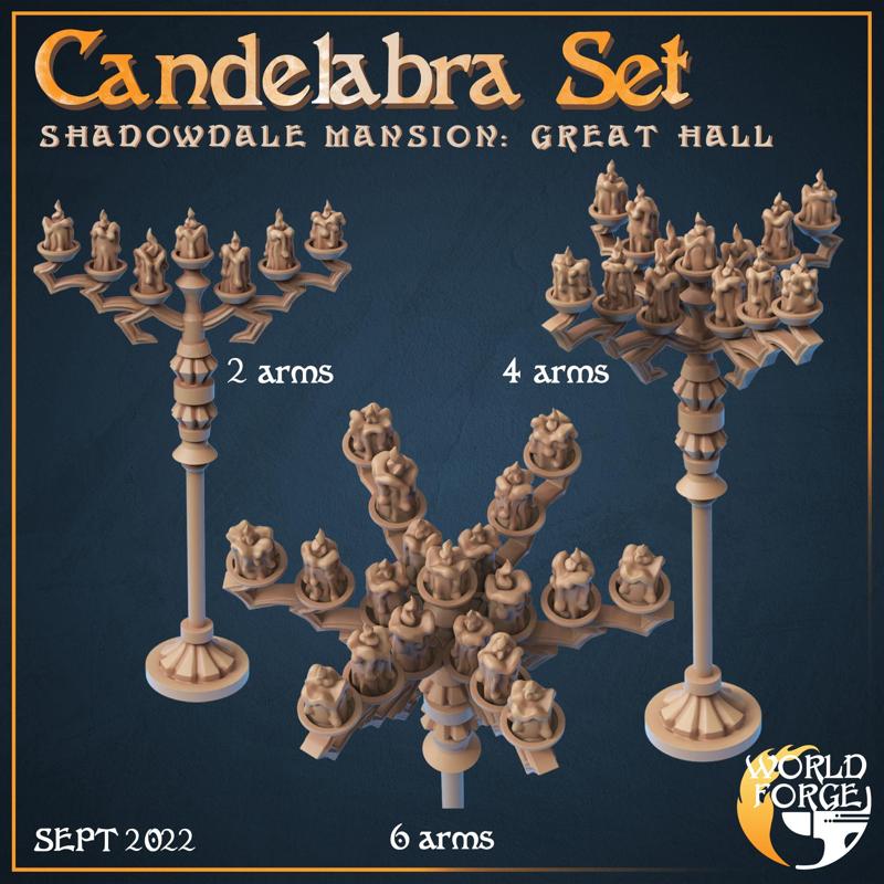 Standing Candelabra Set