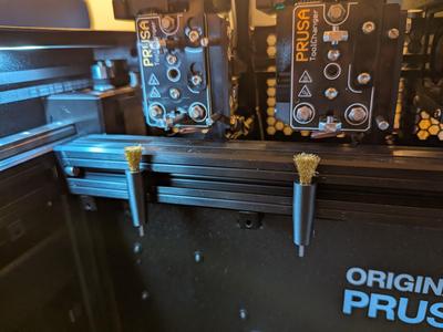 Nozzle scrubber brush holder Prusa XL