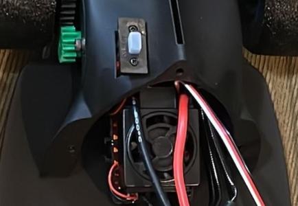 OpenRC 2023 F1 Motor Cover Speed Controller Switch Hole