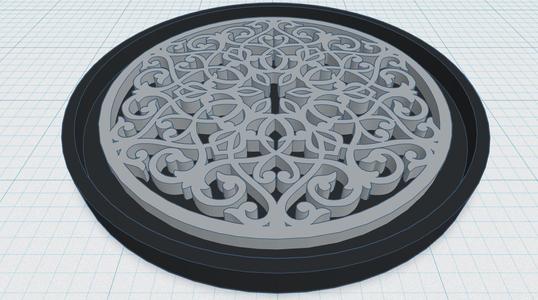 Gothic Rose Window Coaster 18