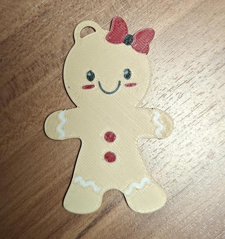 Cute gingerbread girl / christmas ornament
