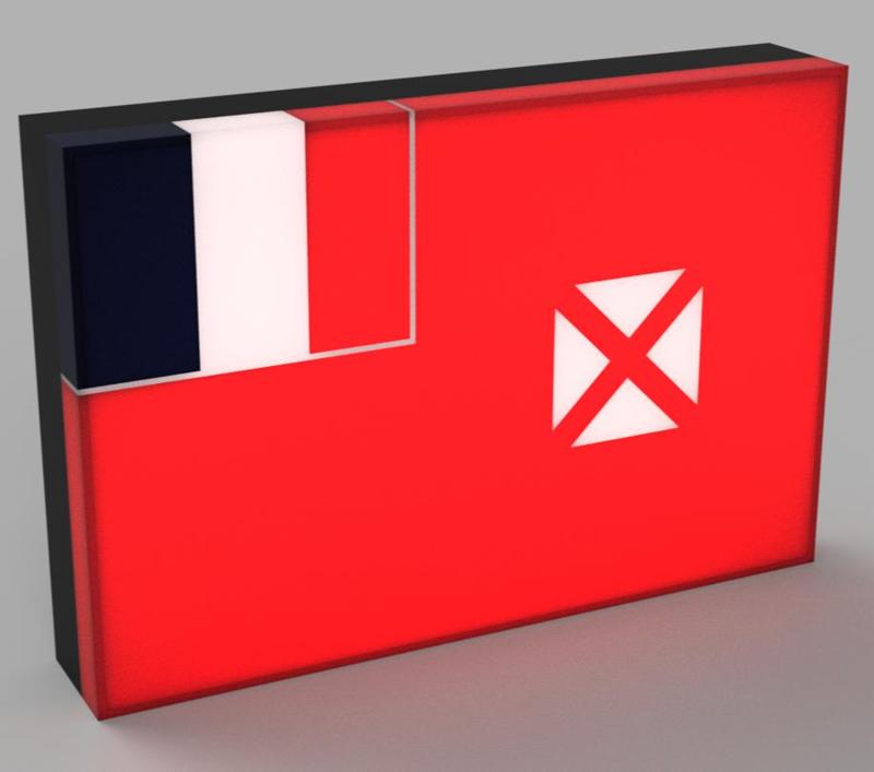 World Flags - Wallis and Futuna LED Lamp