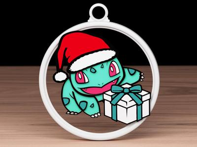 Bulbasaur Christmas Ornament