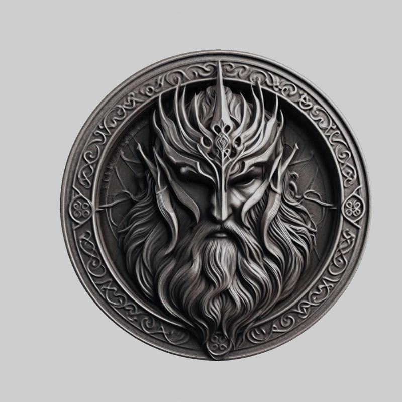 Isildur Lord of Rings Medallion for CNC Router Laser & 3D Printer