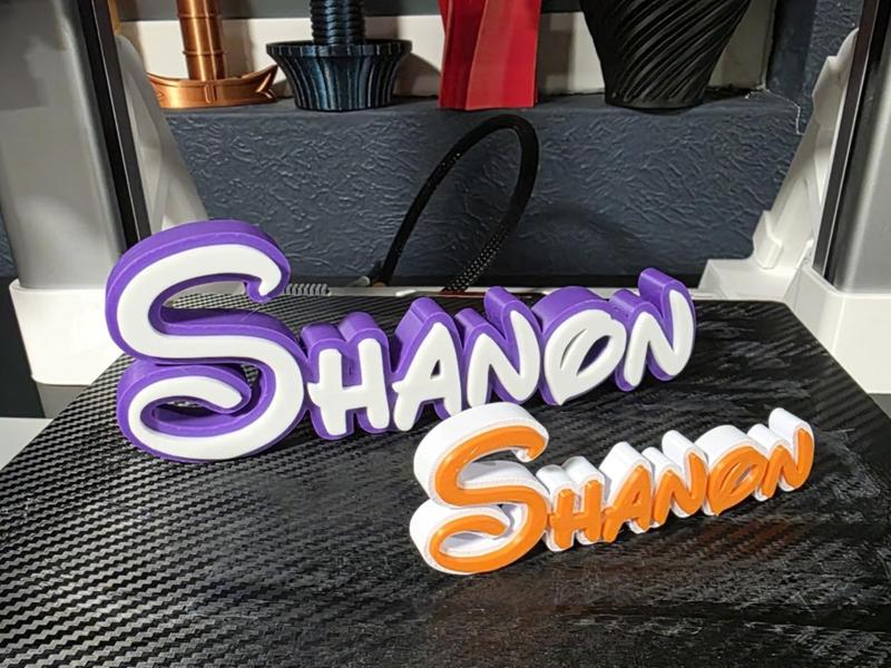 Disney Name Sign Shanon Kid Room Wall Decor Tag 