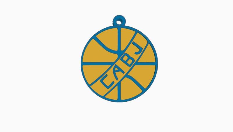 Boca Juniors Basketball Keychain - Keychain Boca Juniors Basketball