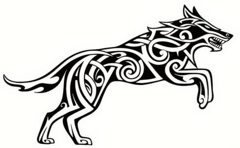 Viking Wolf decor