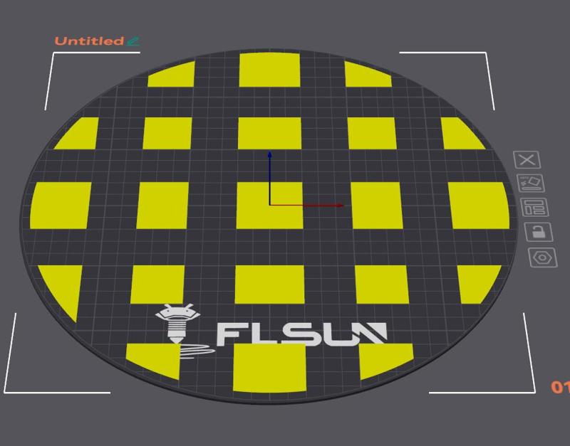 FLSun V400 Level Test Grid