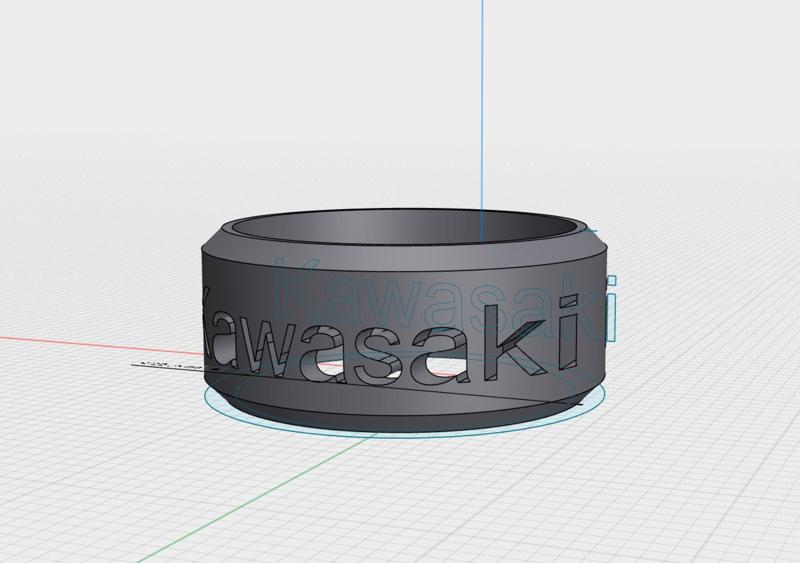 Kawasaki Ring mit Prägung