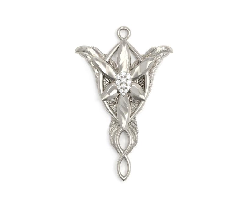 Evenstar Arwen Pendant Printable Jewelry Necklace