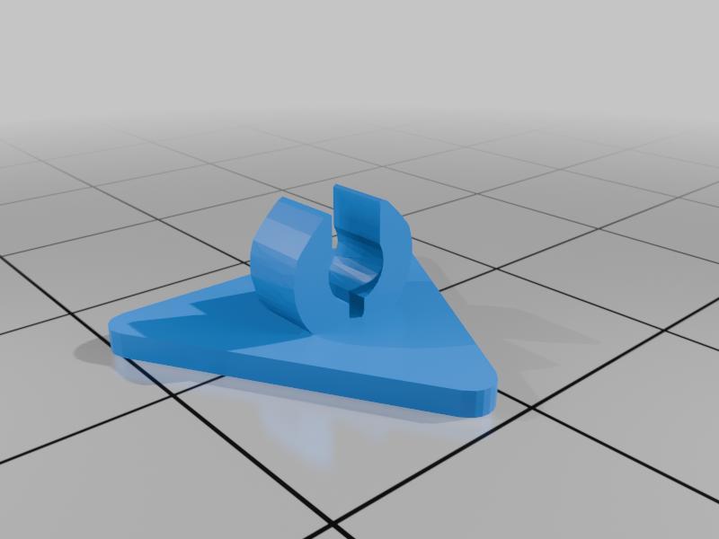 Lego triangle sign with vertical clip