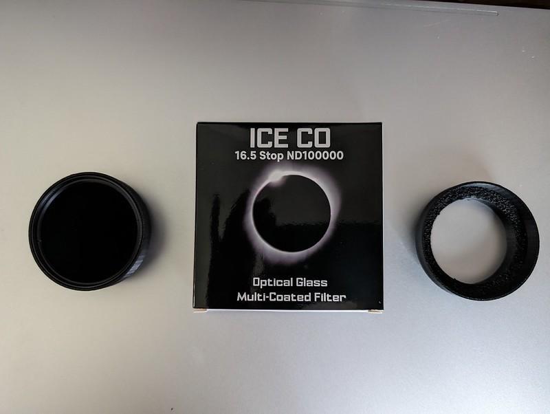 Seestar S50 Solar ICE CO 55mm ND100000 MC Glass Filter holder - easy removal