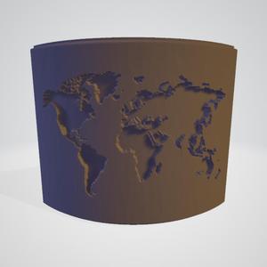 Lithophane-World Map