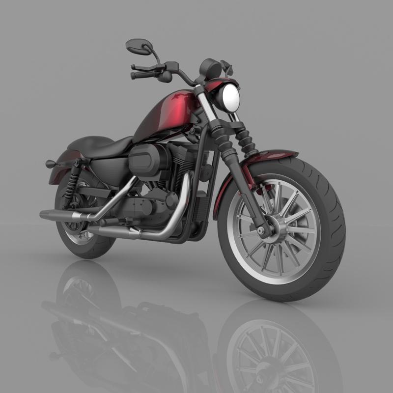 Classic  Motorcycle Ready to Print STL File.