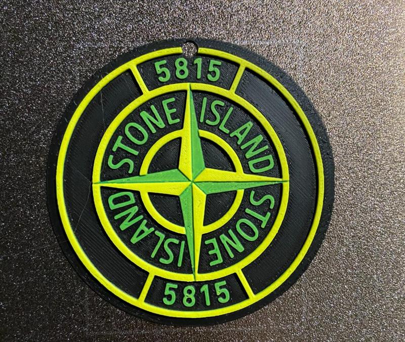 Stone island badge Christmas  tree decoration 