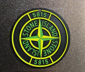 Stone island badge Christmas  tree decoration 