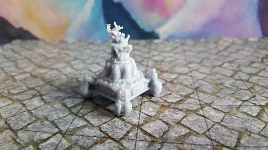 Stone Brazier with Fire 28mm