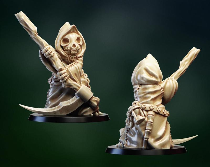 Tabletop miniature. Cat death