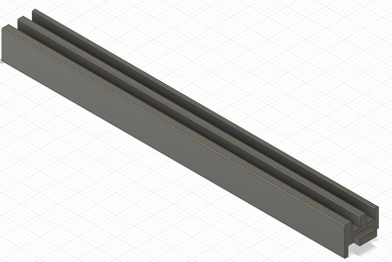 9" Door Guide for 3/16" Acrylic Panel