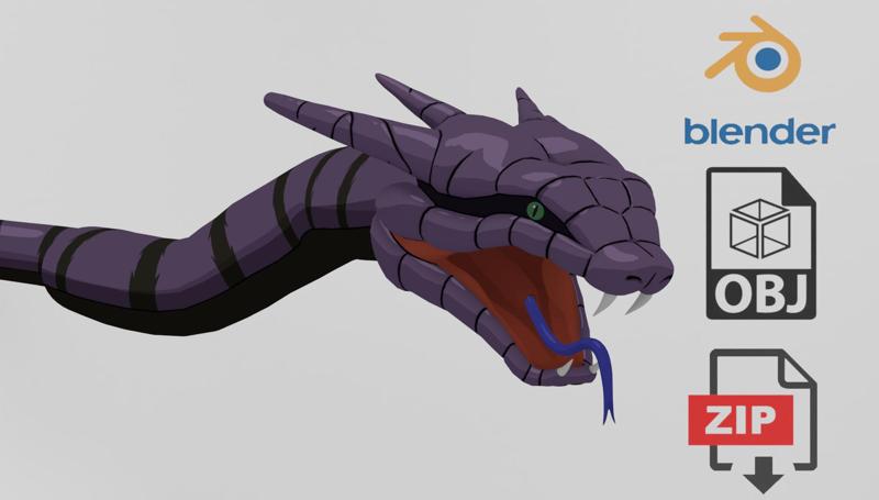 Manda "Naruto" Textured Model