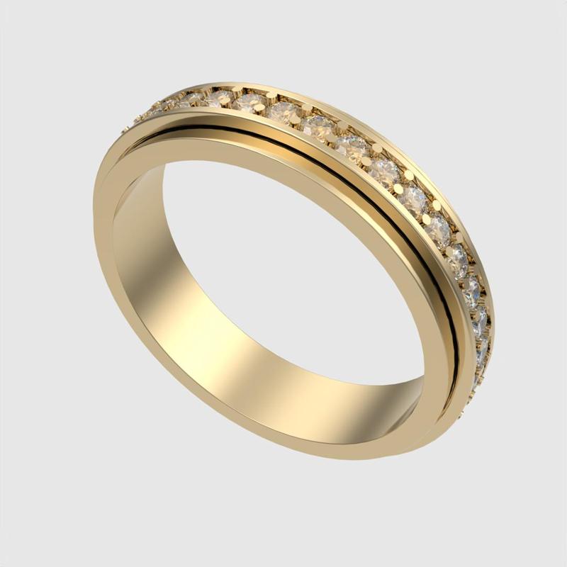 Classic Channel-Set Eternity Ring 3D print