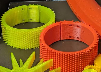 Quick Change Formlabs TPU90A Tire for WCP Swerve Drive