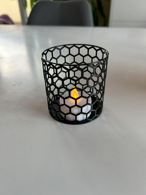 Tealight Hexagon Pattern