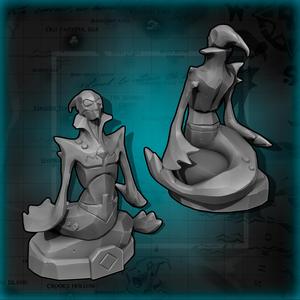 Sea of Thieves Mermaid statue 3D print model