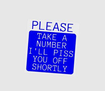 Take a number sign