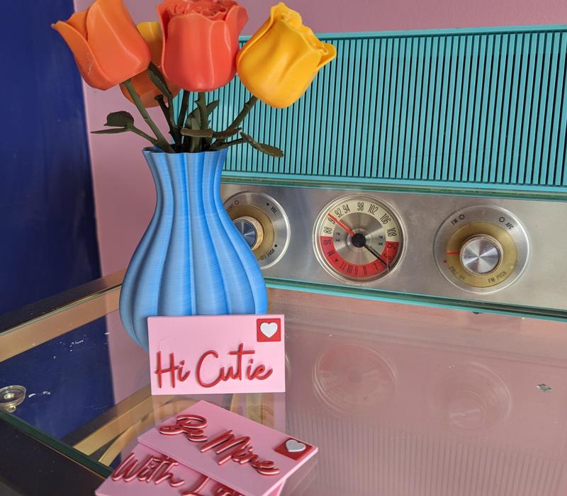 Cute Valentines Love Note cards (set of 6) (one customizable and blank) for Classrooms, Kids or Secret Admiration