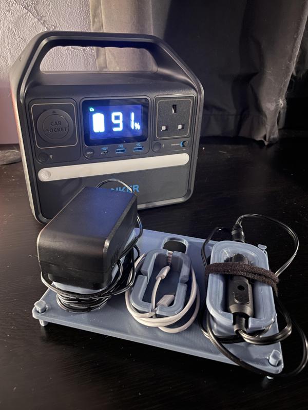 Cable storage for Anker Powerhouse 521