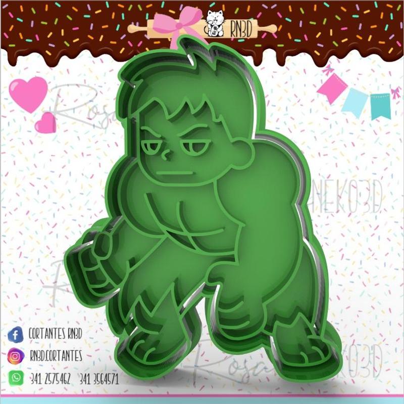 HULK cookie cutter - HULK cookie cutter
