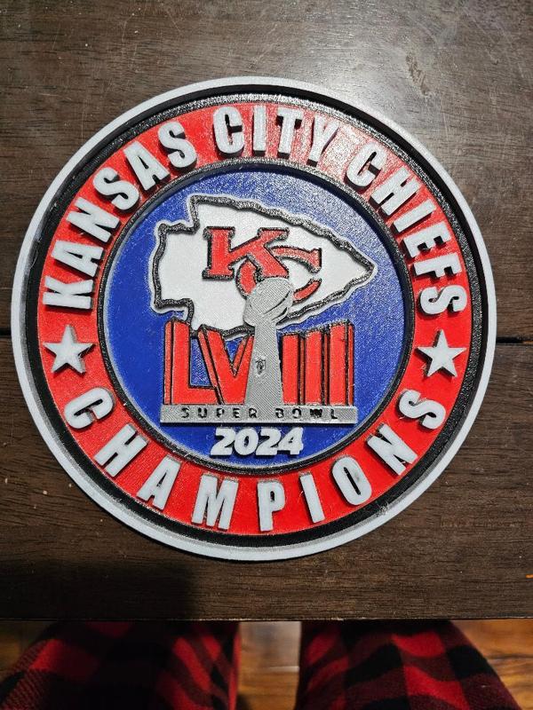 Kansas City Chiefs Super Bowl plaque 2024