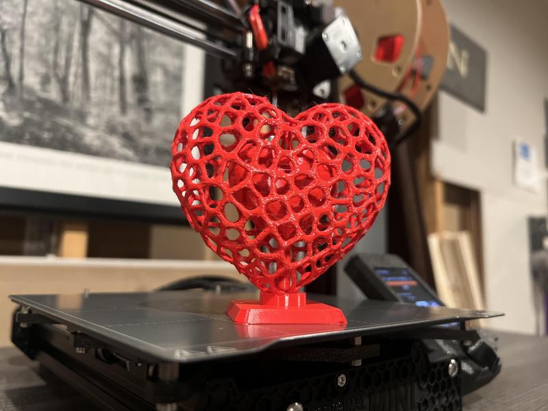 voroni heart inside a heart