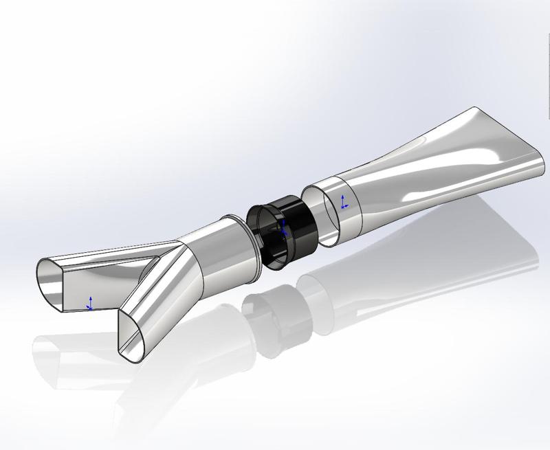 QX-Motor 30mm EDF Intake & Exhaust Duct for FMS Alpha Jet