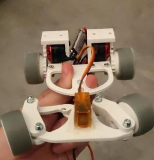 Small RC car with old drone motor