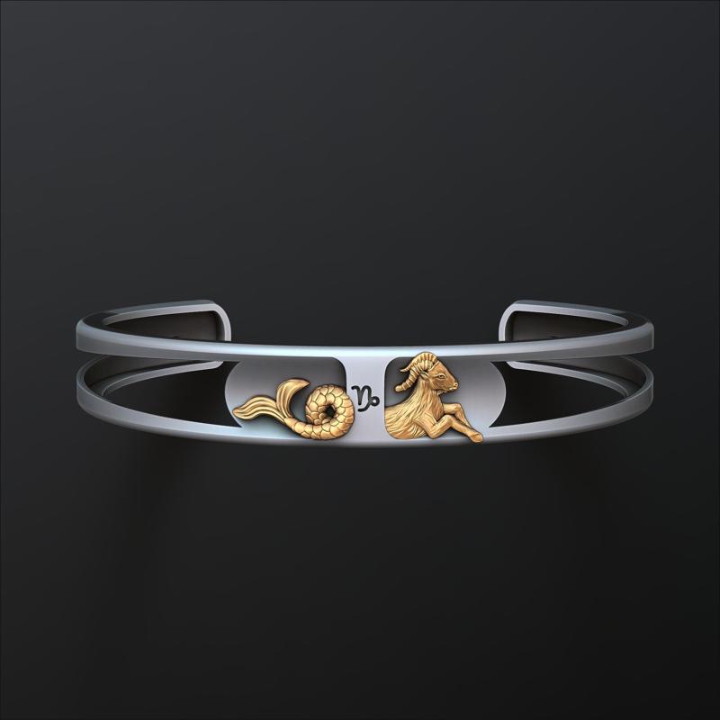 Zodiac Horoscope Capricorn Bracelet 3D print model