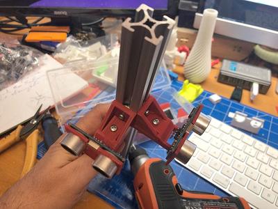 T-slot support for ultrasonic sensor HC-SR04