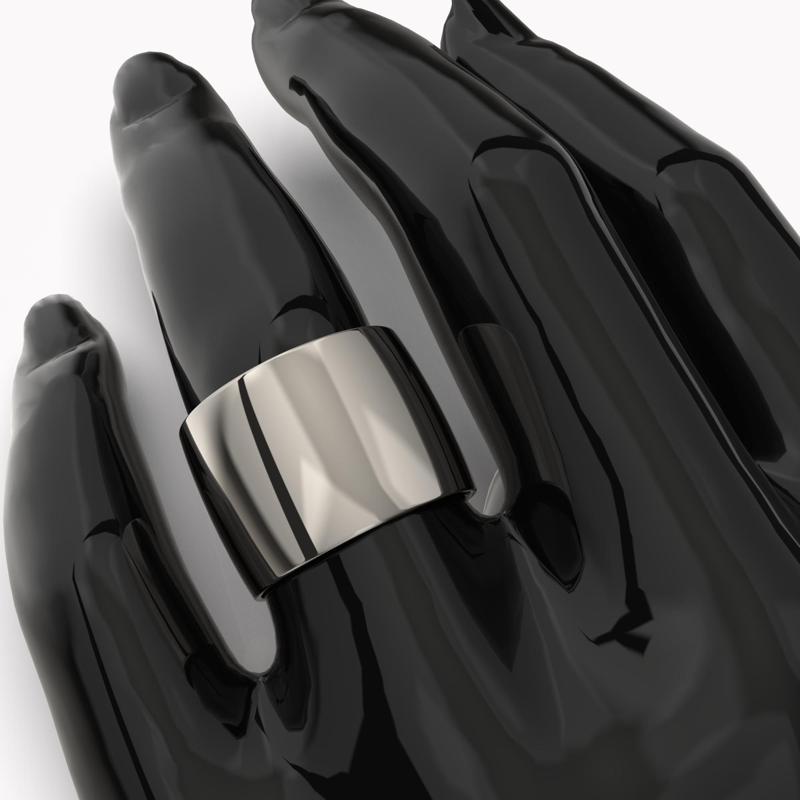 Printable jewelry comfort WEDDING ring 15mm STL 7 US sizes