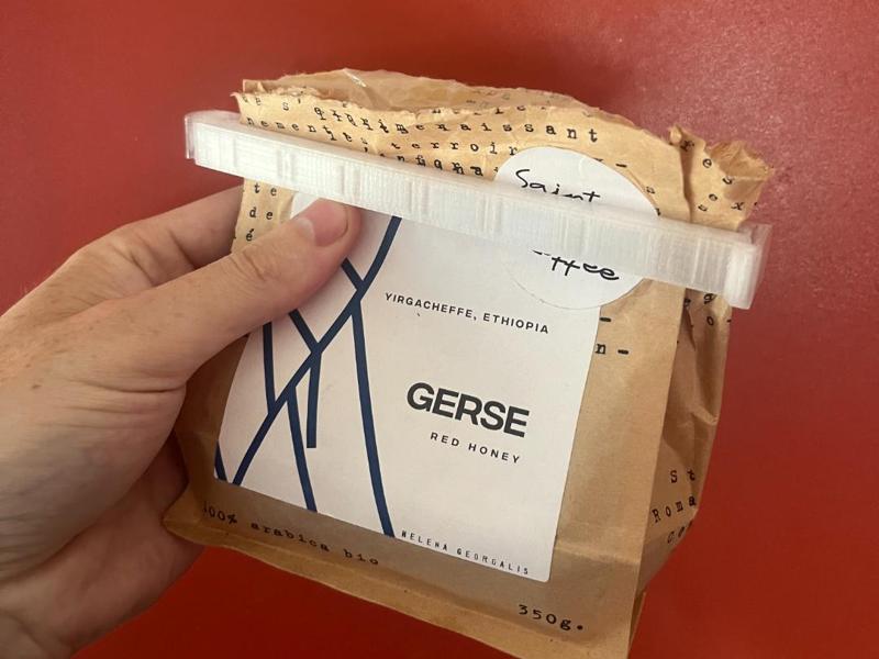 Coffee Bag Clip - Print in Place Hinge 