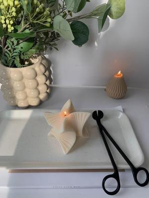 Spiral Cube Candle