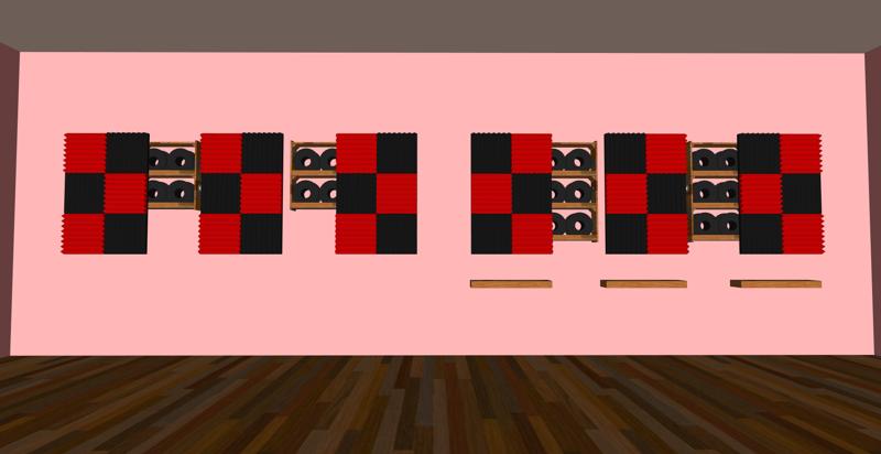 Wall mounted filament storage (with LEDs, Acoustic foam & a charging shelve)