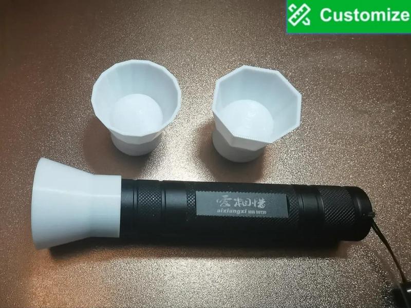 Customizable Flashlight Diffuser