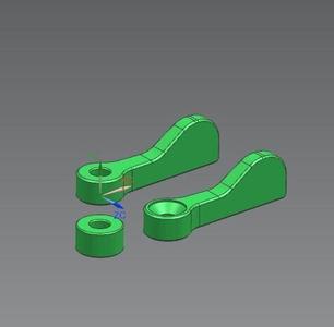 Sash lock, twist lock M6 Spax 6 mm