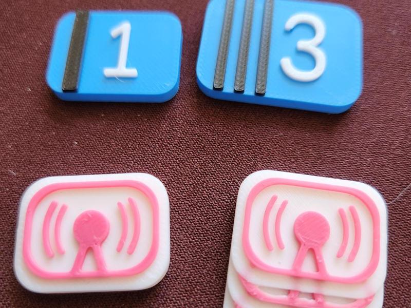 Galactic Cruise board game tokens