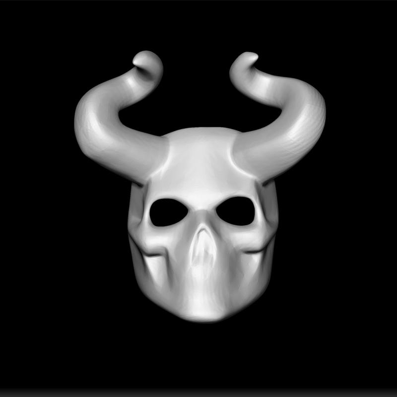 Skull Mask Model - 3D Skull Mask STL - Skull Face Mask Design - Halloween Skull Mask - Skull Mask Sculpture