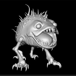 Creature Hell Monster - Hell Monster Sculpture - Demon Creature STL - Infernal Beast Design - Fantasy Hell Creature